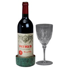 Eaglador - Verdigris Wine Bottle Coaster, Cast in Bronze