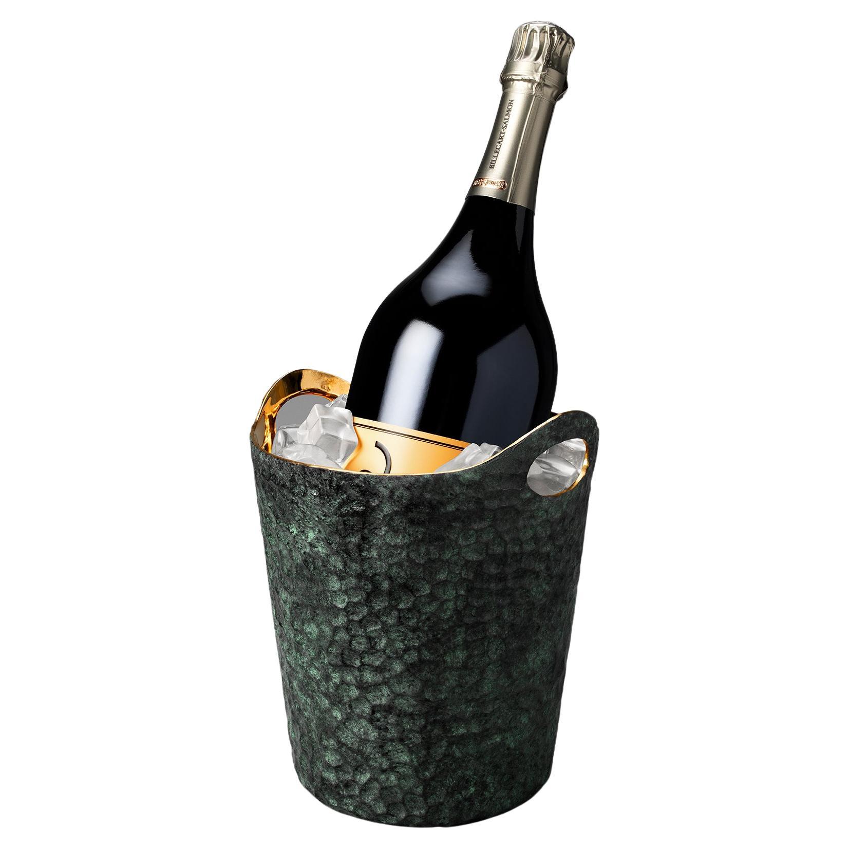 Eaglador - Verdigris Wine Bucket, Cast in Bronze For Sale