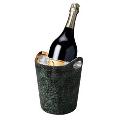 Seau à vin Eaglador vert-de-gris, moulé en bronze
