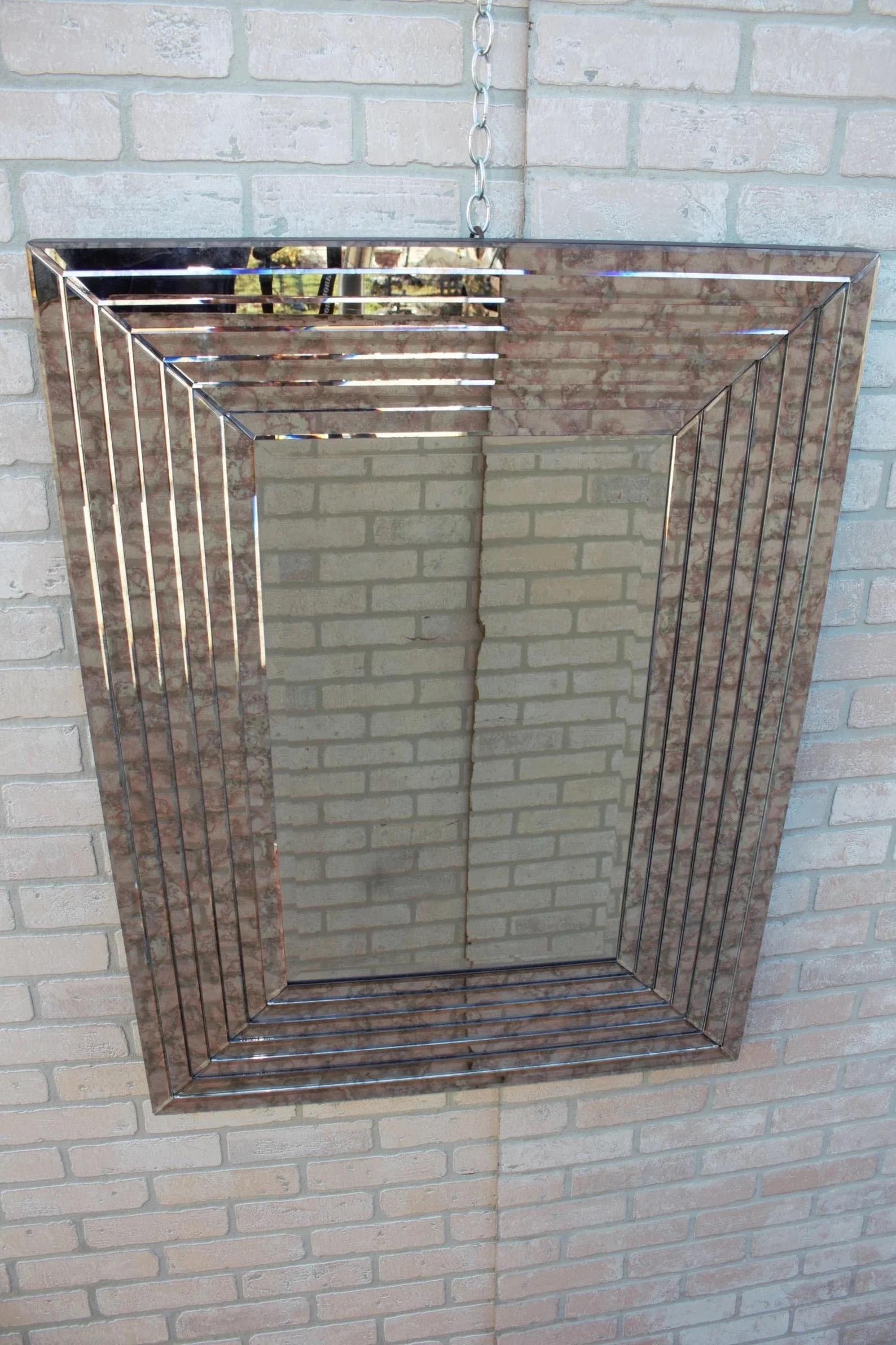 Verdome Art Mirror by Restoration Hardware In Good Condition In Chicago, IL