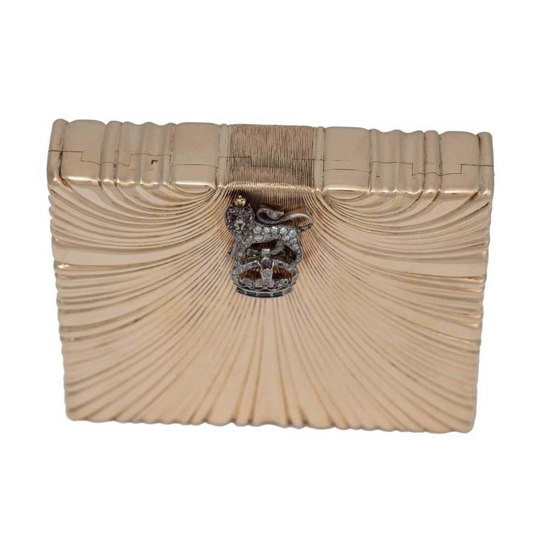 cole porter cigarette cases Porter's Draw Eager Throng to Auction Jeweled Cigarette Cases Of Code