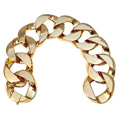 Verdura 14k Yellow Gold Large Curb-Link Bracelet