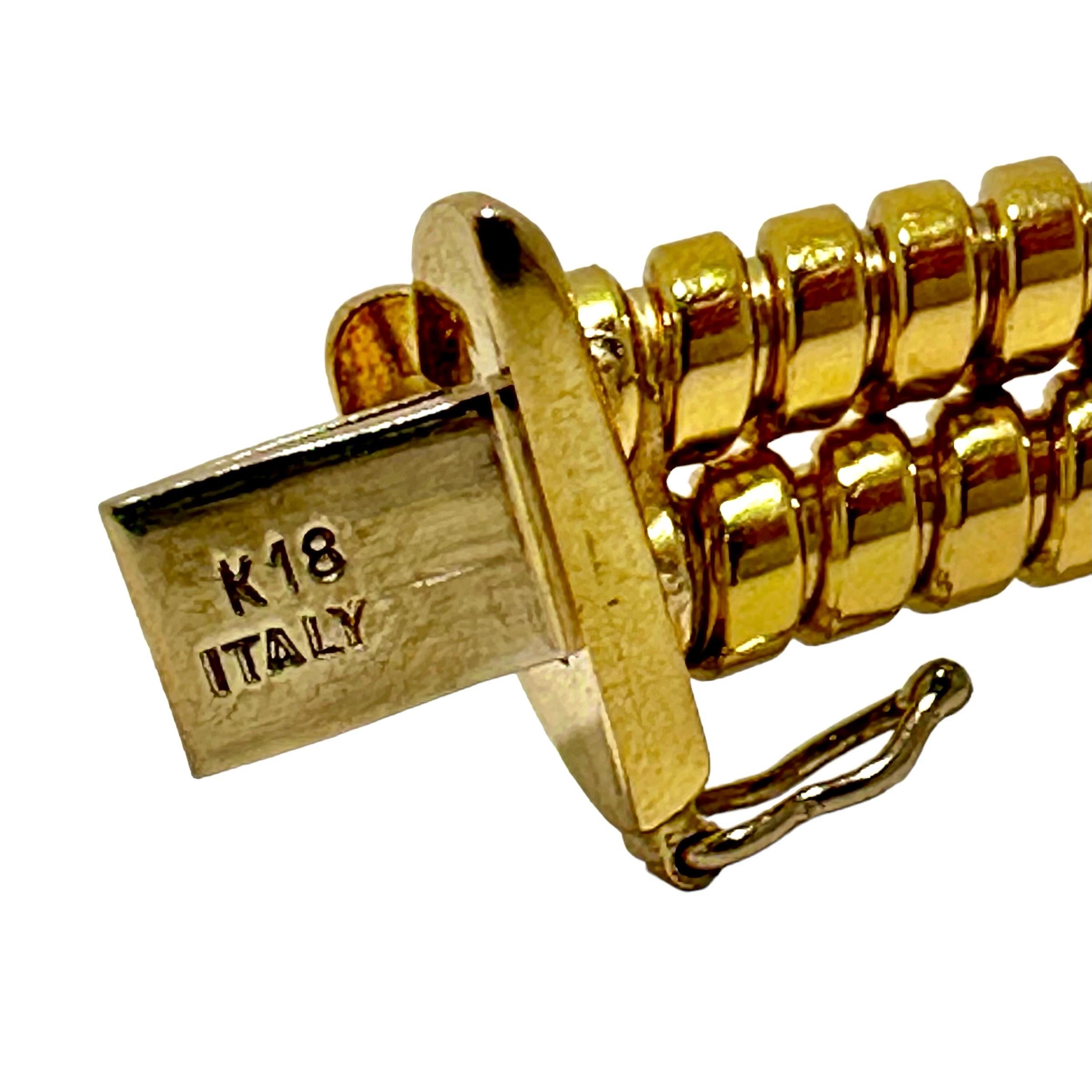 Doppelreihige Tubogas-Choker-Halskette von Verdura aus 18 Karat Gold mit Cabochon-Rubinen 3