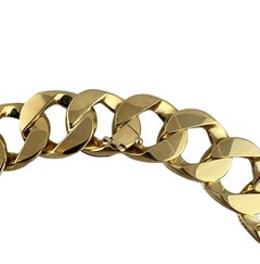 Verdura 18K Yellow Gold Classic Heavy Gold Link Necklace 19" #17051
