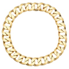 Verdura 18k Yellow Gold Curb-Link Collar Necklace