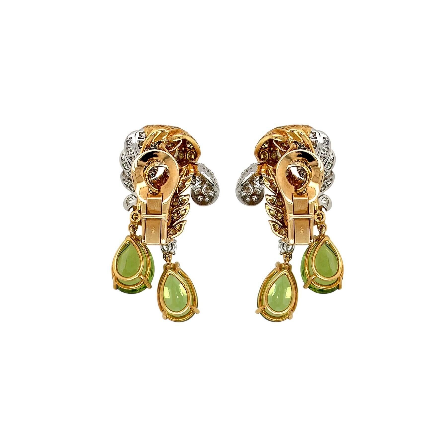 Verdura 1960 Boucles d'oreilles double 