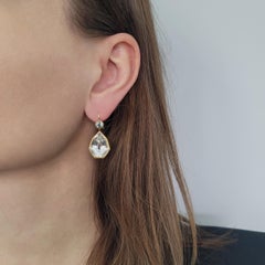 Verdura Byzantine Blue & White Pendant Earrings