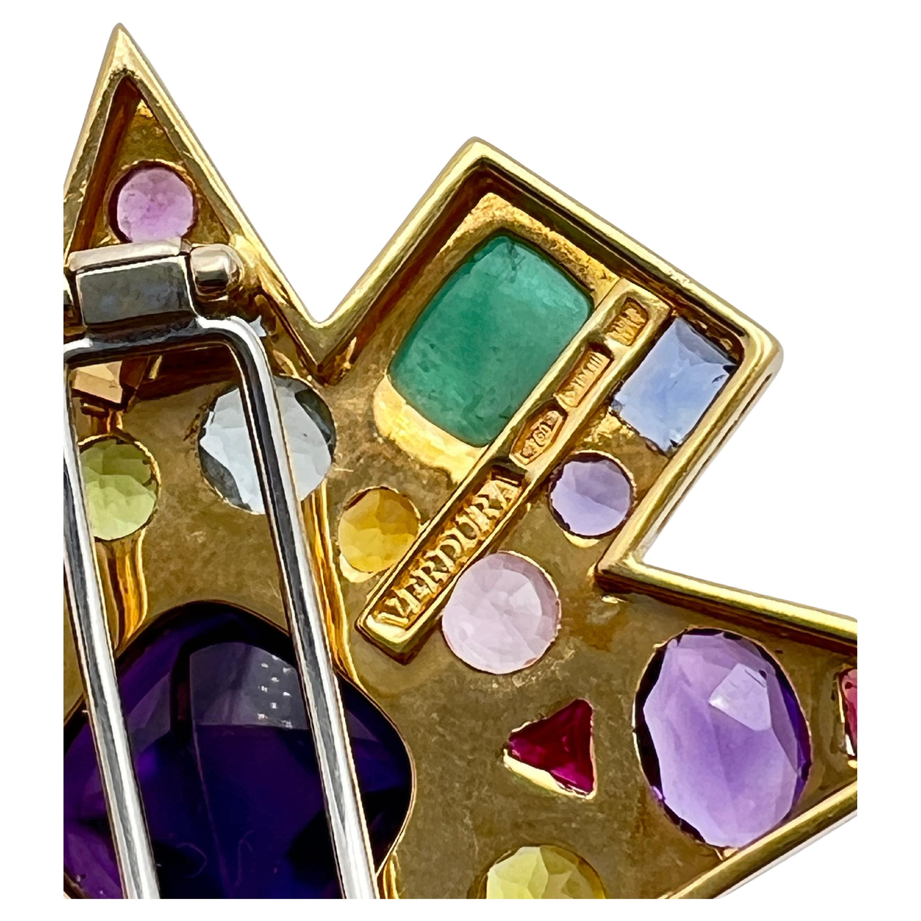 Women's or Men's Verdura Byzantine Pendant Brooch Necklace