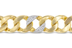 Verdura Curb-Link Bracelet with Diamond Link