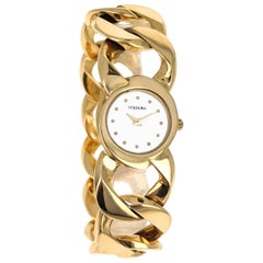 Verdura Curb Link Yellow Gold Watch Bracelet
