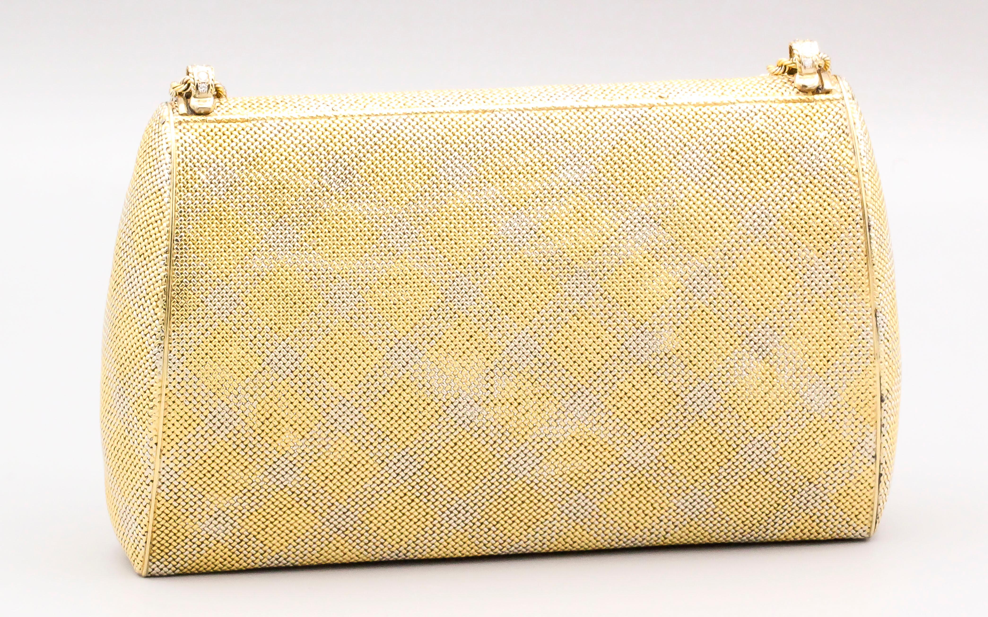 gold diamond purse