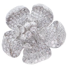 Verdura Diamond 'En Tremblant' Flower Brooch