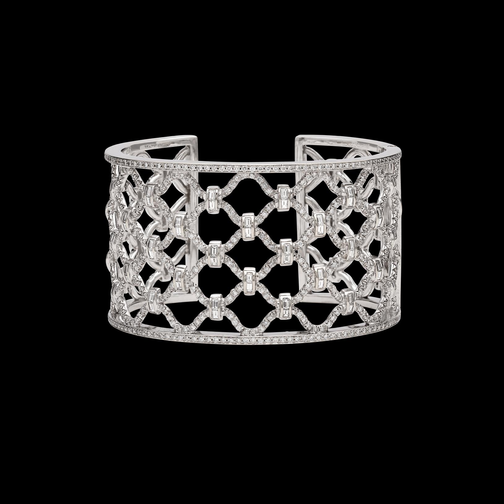 Women's or Men's Verdura Diamond 'Kensington' Cuff Bracelet