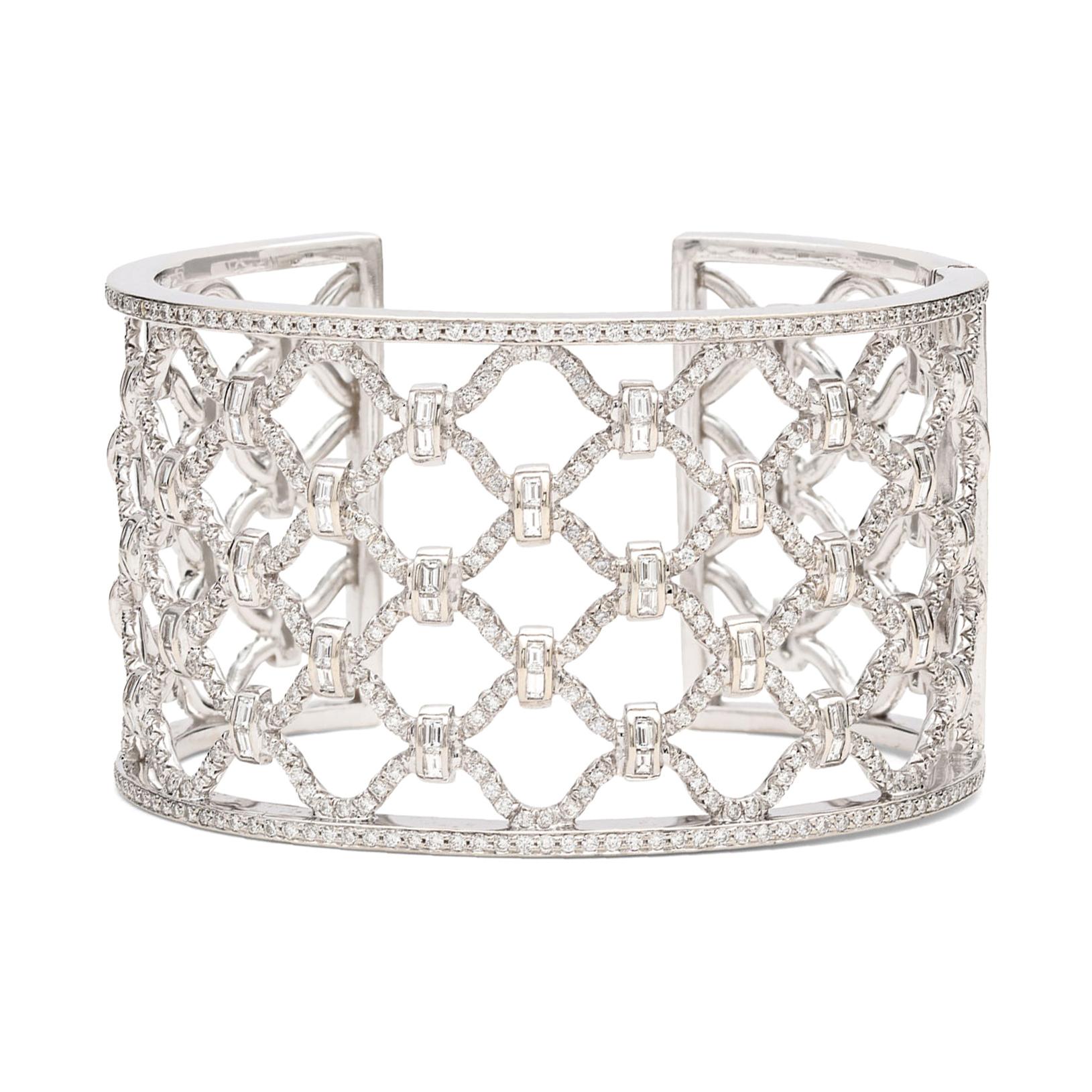 Verdura Diamond 'Kensington' Cuff Bracelet