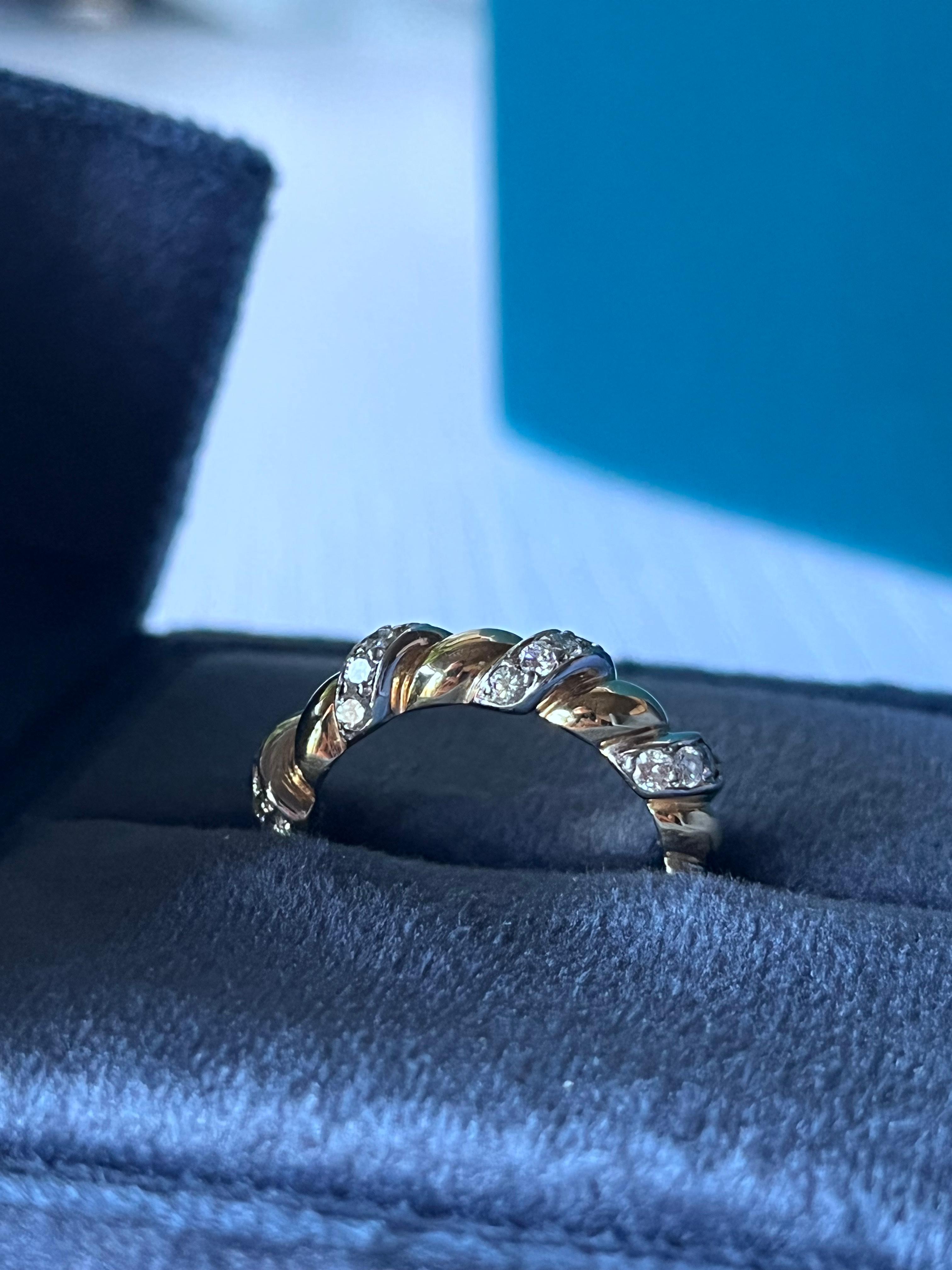 Women's or Men's Verdura Diamond Twisted Band For Sale