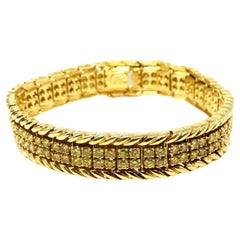 Verdura Fancy Yellow Double Row 18k Yellow Gold Bracelet
