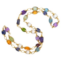 Verdura Gem-Set and Ceramic 'Fulco' Necklace