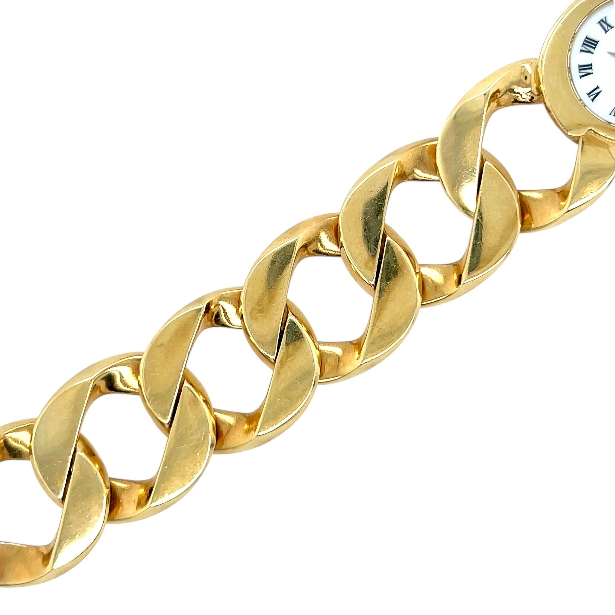 Orologio con bracciale A Link in oro Verdura In condizioni buone in vendita a New York, NY