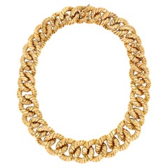 Verdura Gold Curb Link Necklace