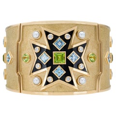 Verdura Bracelet croix de Malte en or
