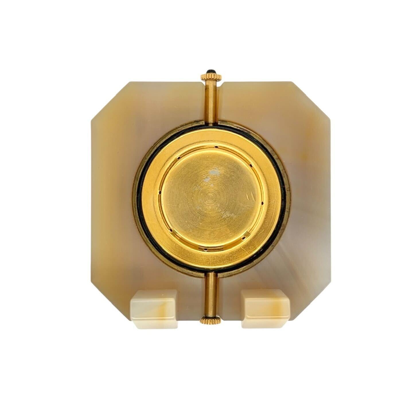 Vergoldete VERDURA-Uhr aus Achat und Citrin (Cabochon)