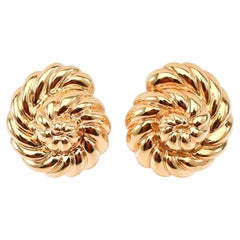 Orecchini a spirale in oro di Verdura
