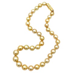 VERDURA Golden South Sea Pearl Necklace