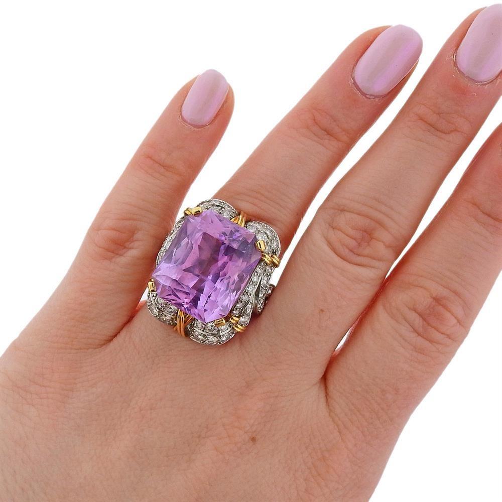 kunzite ring gold