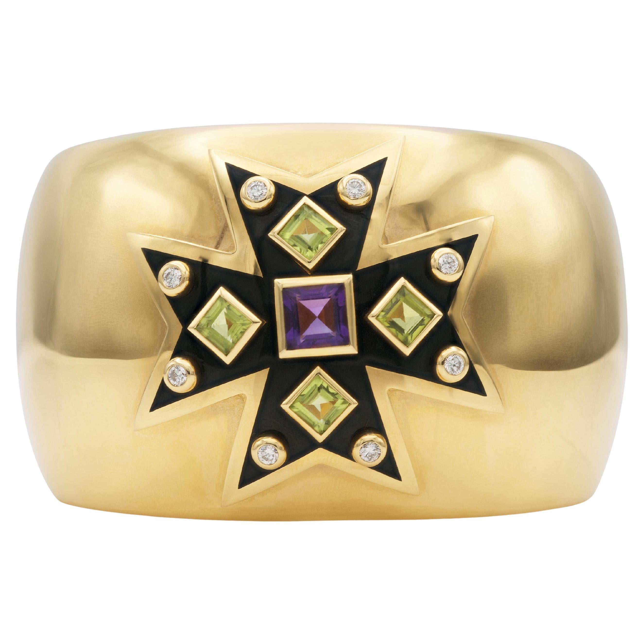 Verdura Maltese Cross Cuff Bracelet