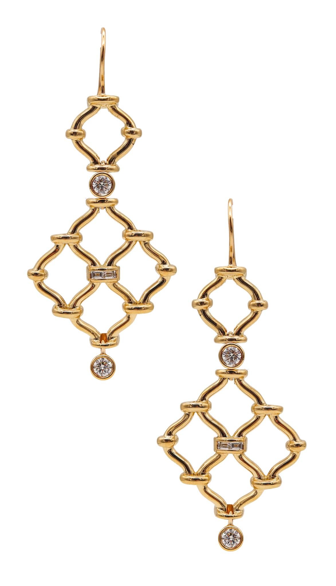 1899 triangle earrings