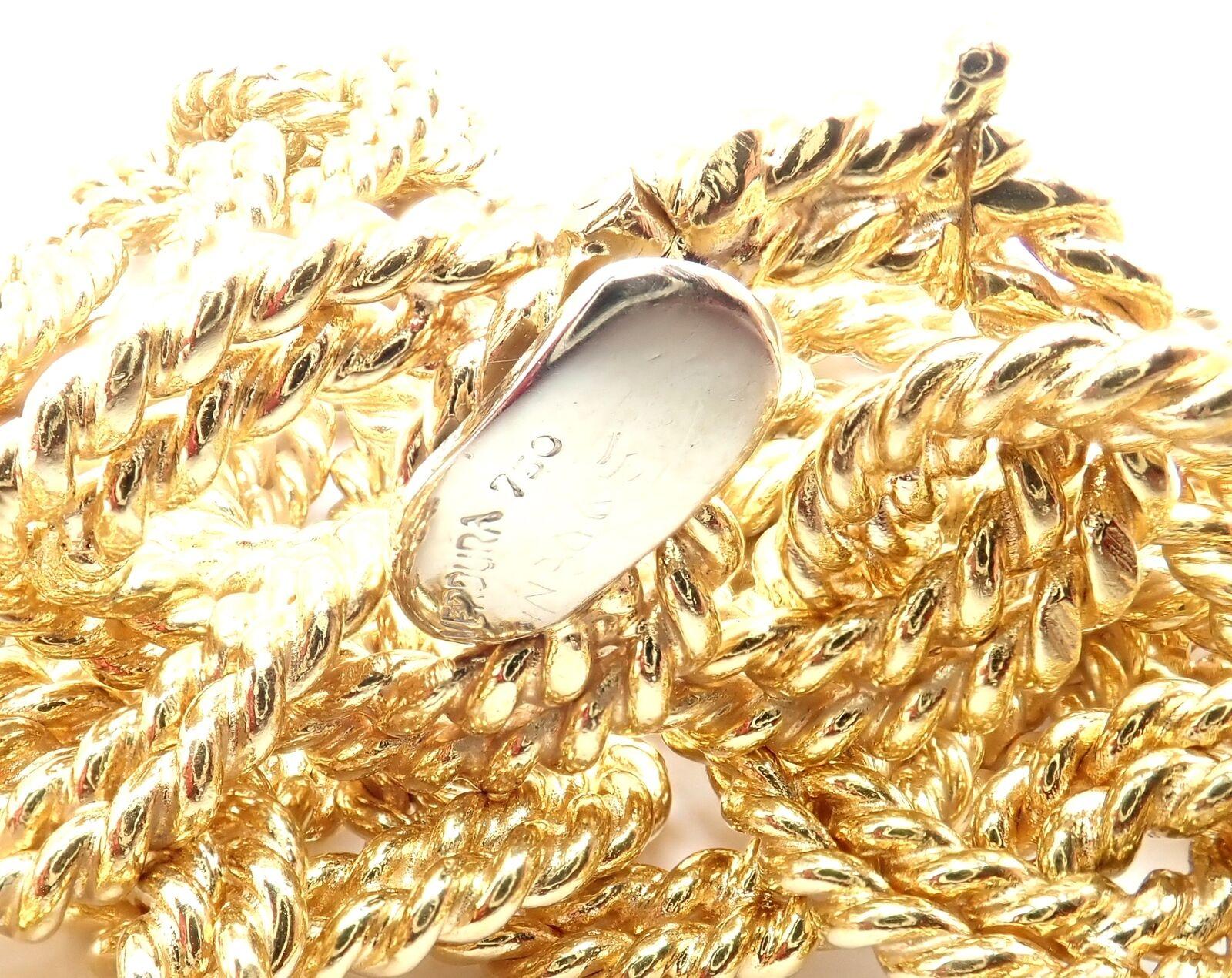 Collana girocollo in oro giallo A Link Nautico di Verdura In condizioni ottime in vendita a Holland, PA