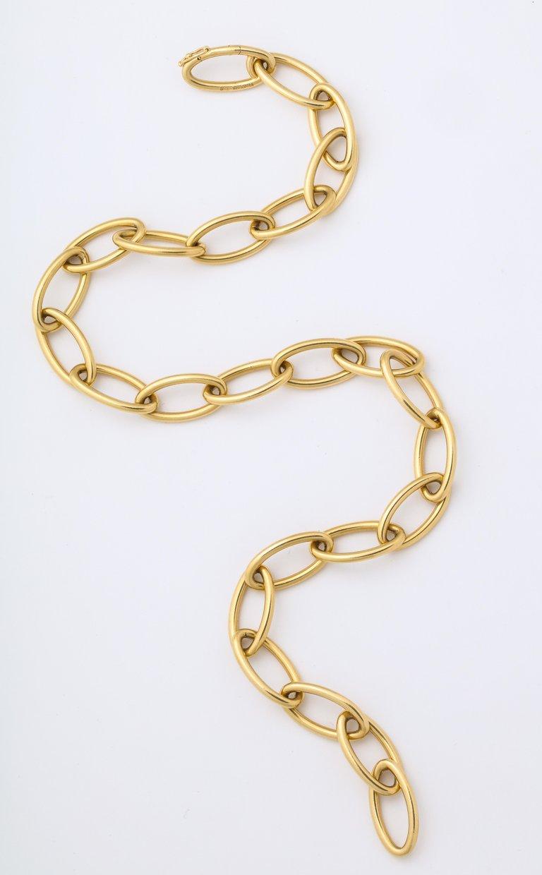 Verdura Open Chain 18 Karat Gold Necklace / Bracelet In Good Condition In New York, NY