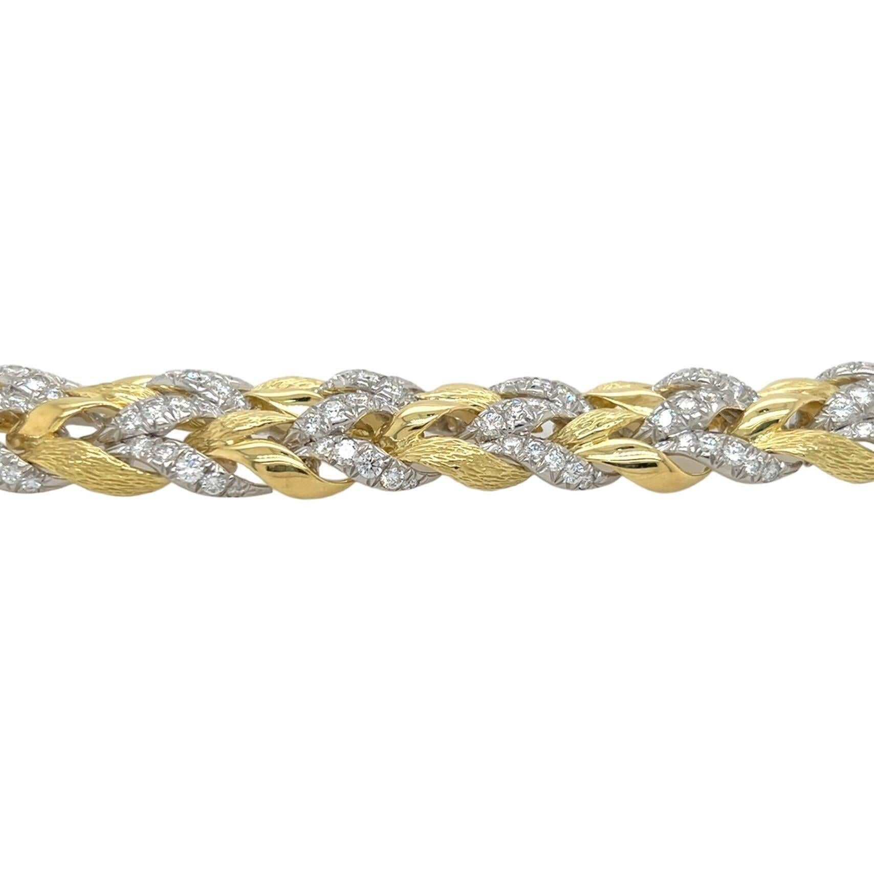 VERDURA Armband aus Platin, Gold und Diamanten für Damen oder Herren im Angebot