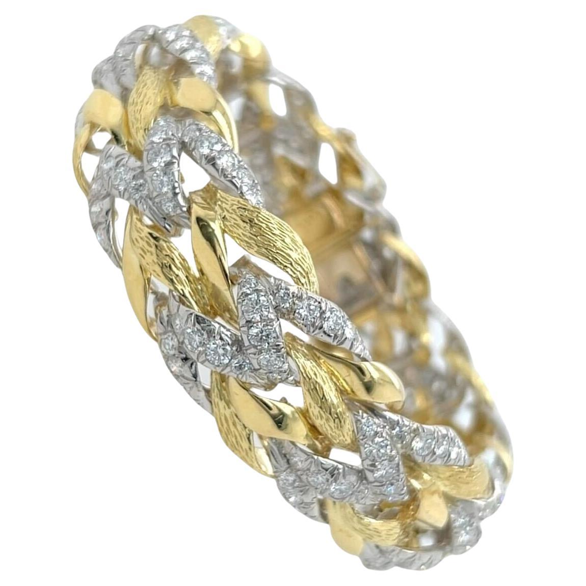 VERDURA Armband aus Platin, Gold und Diamanten im Angebot