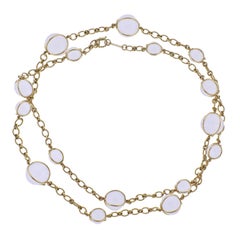 Verdura Rock Crystal Bubbles Gold Necklace