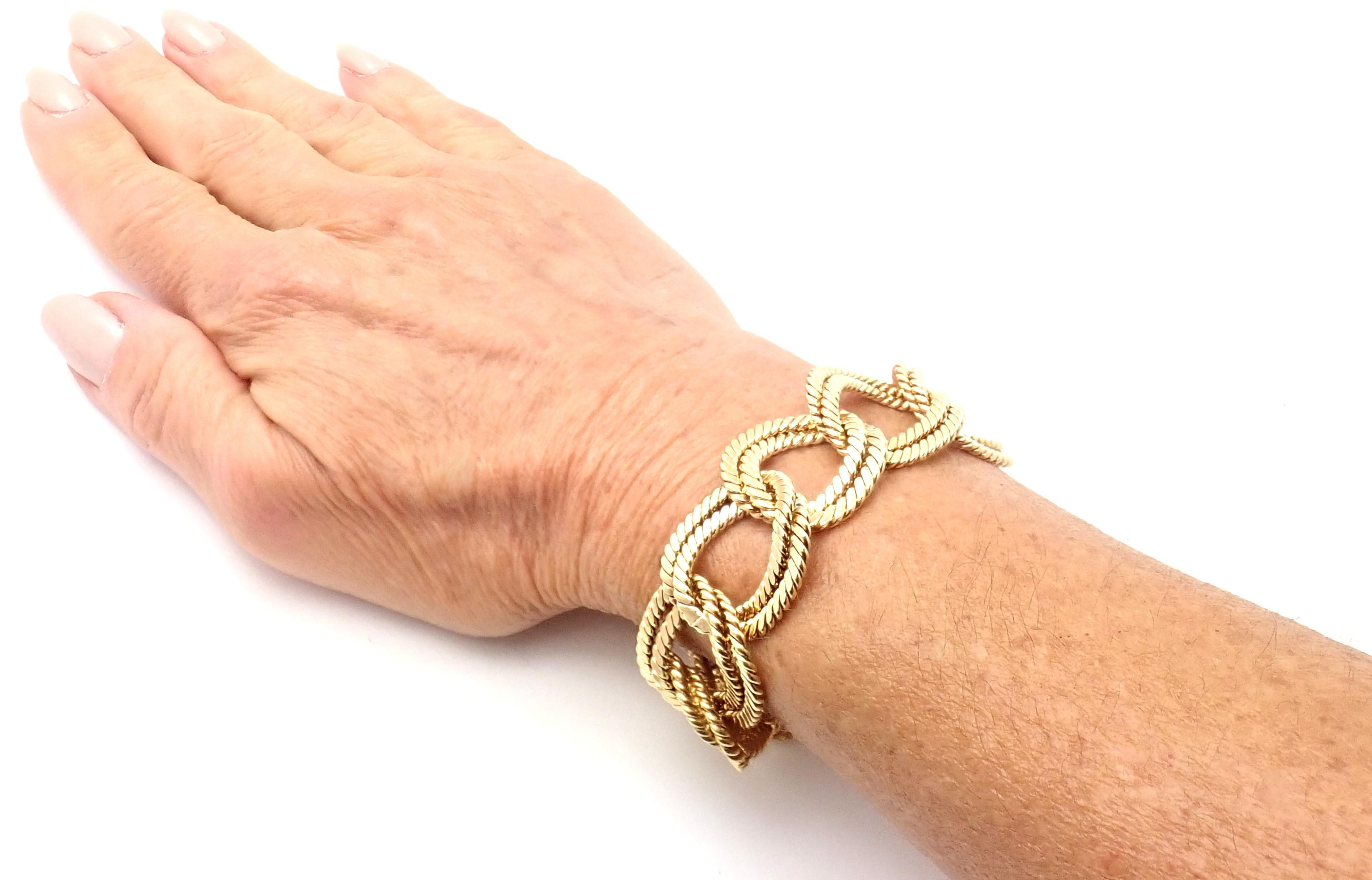Verdura Rope Link Gelbgold-Armband im Angebot 3