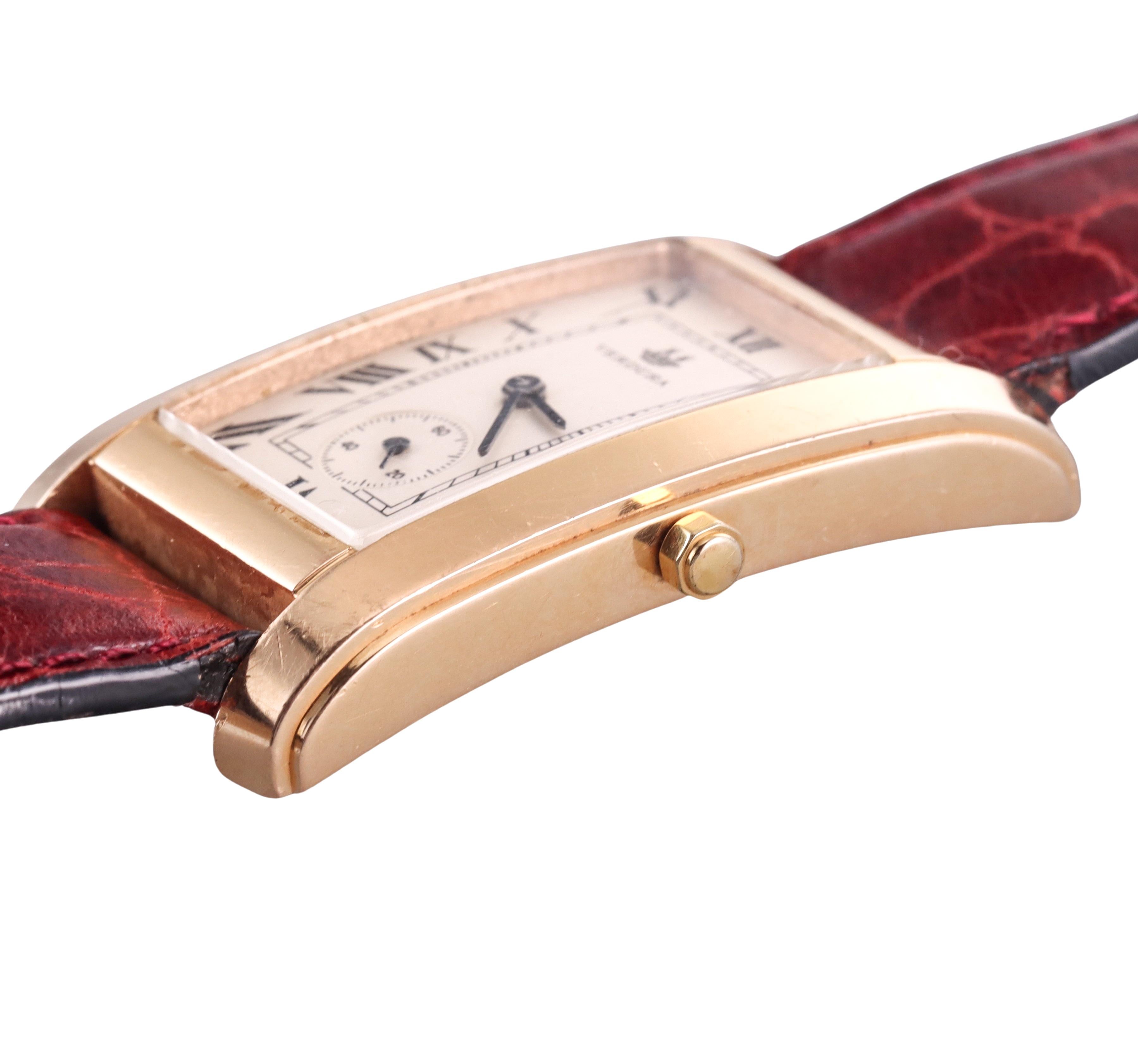 Verdura Rose Gold Classic Watch  In Excellent Condition For Sale In New York, NY