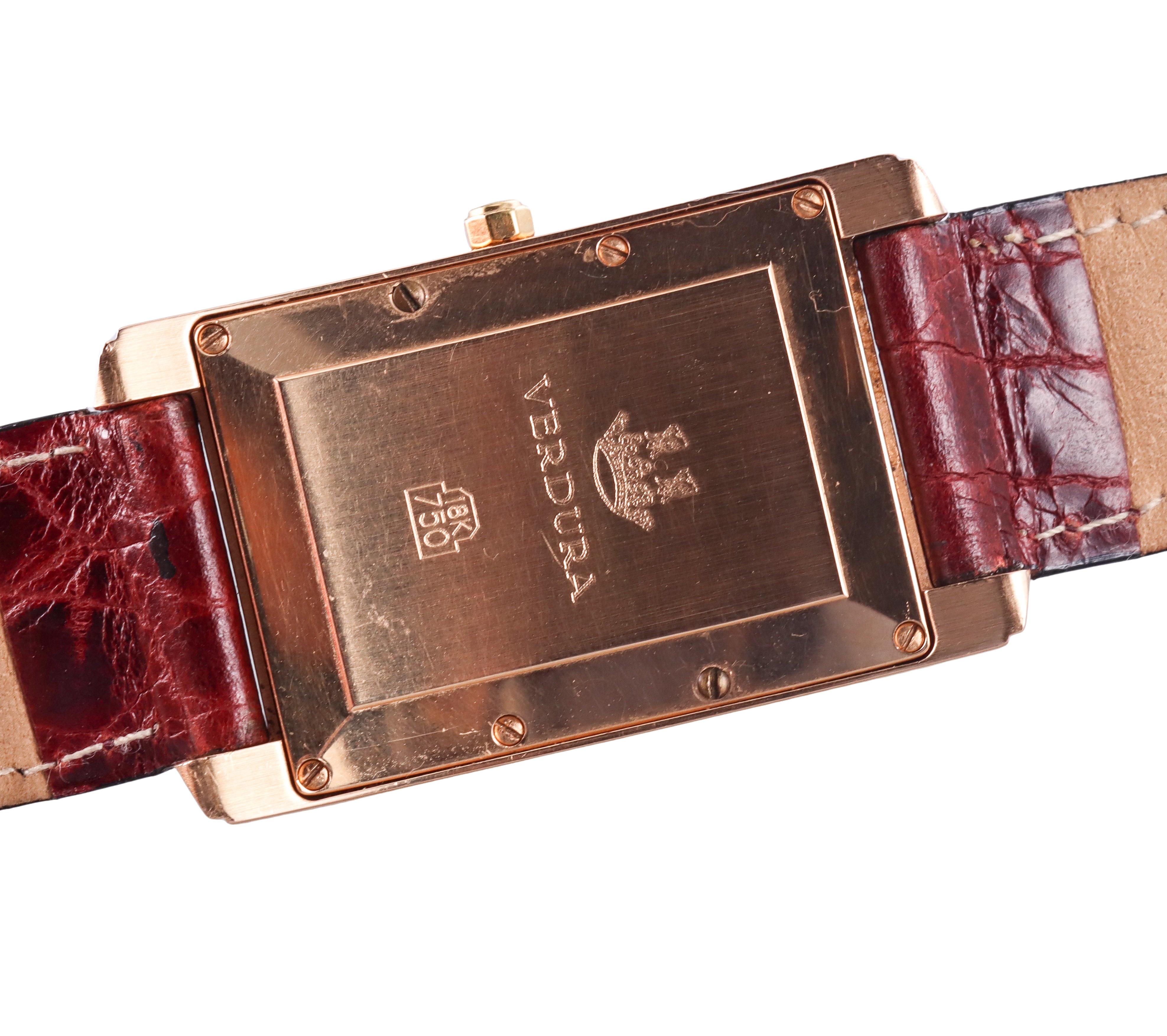 Women's or Men's Verdura Rose Gold Classic Watch  For Sale