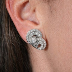 Orecchini con diamante Verdura Swirl