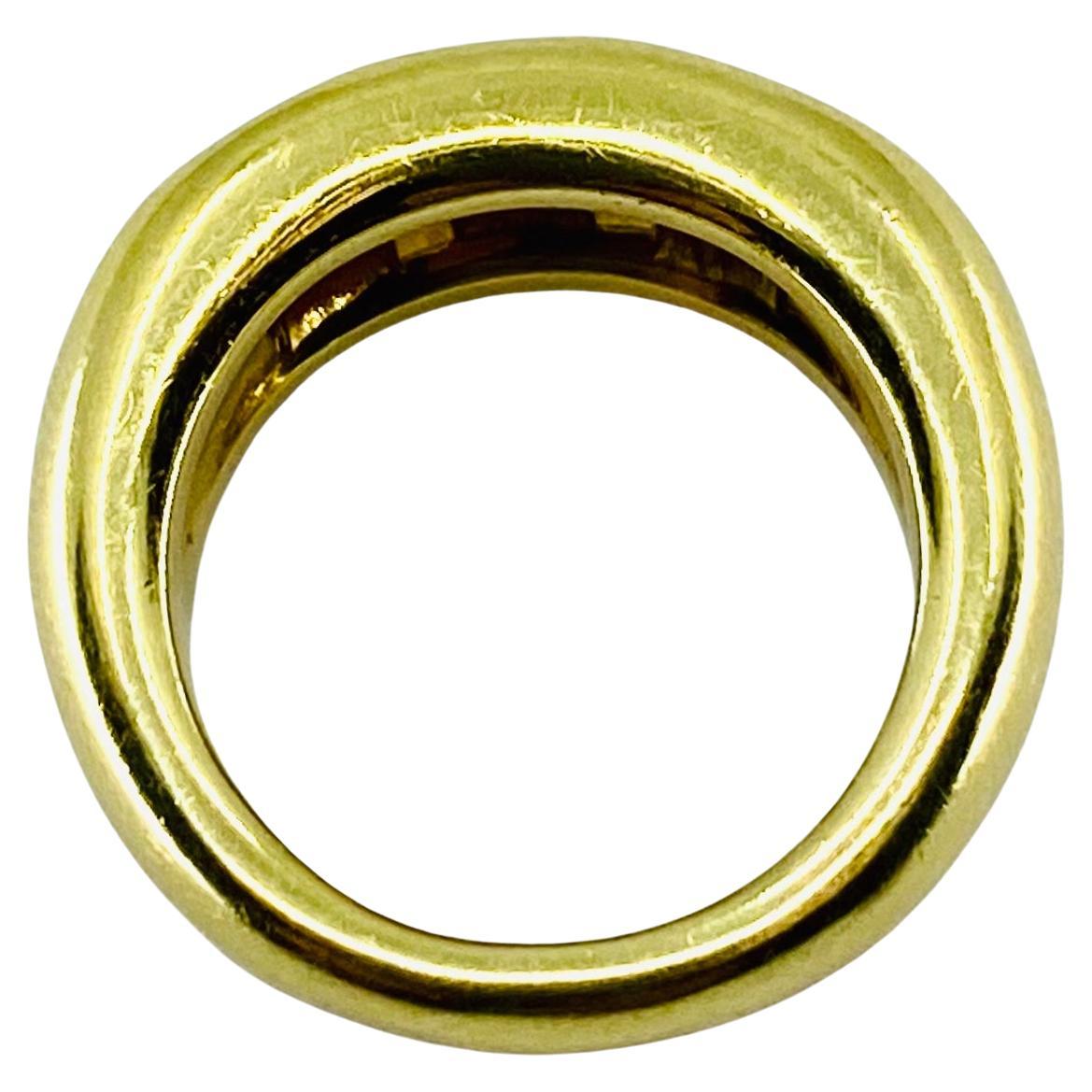 Verdura Three Stone Ring 18k Gold 2