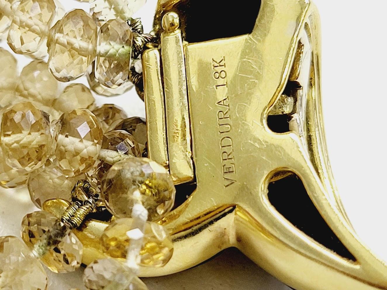 Verdura Bracelet vintage en or jaune 18 carats avec onyx 84,70 grammes en vente 2