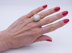 Anello Verdura Vintage J Gold 18k Diamante 5,01 Carati J SI2 GIA