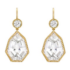 Verdura White Topaz "Byzantine" Drop Earrings