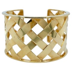 VERDURA Yellow Gold Cuff Bracelet
