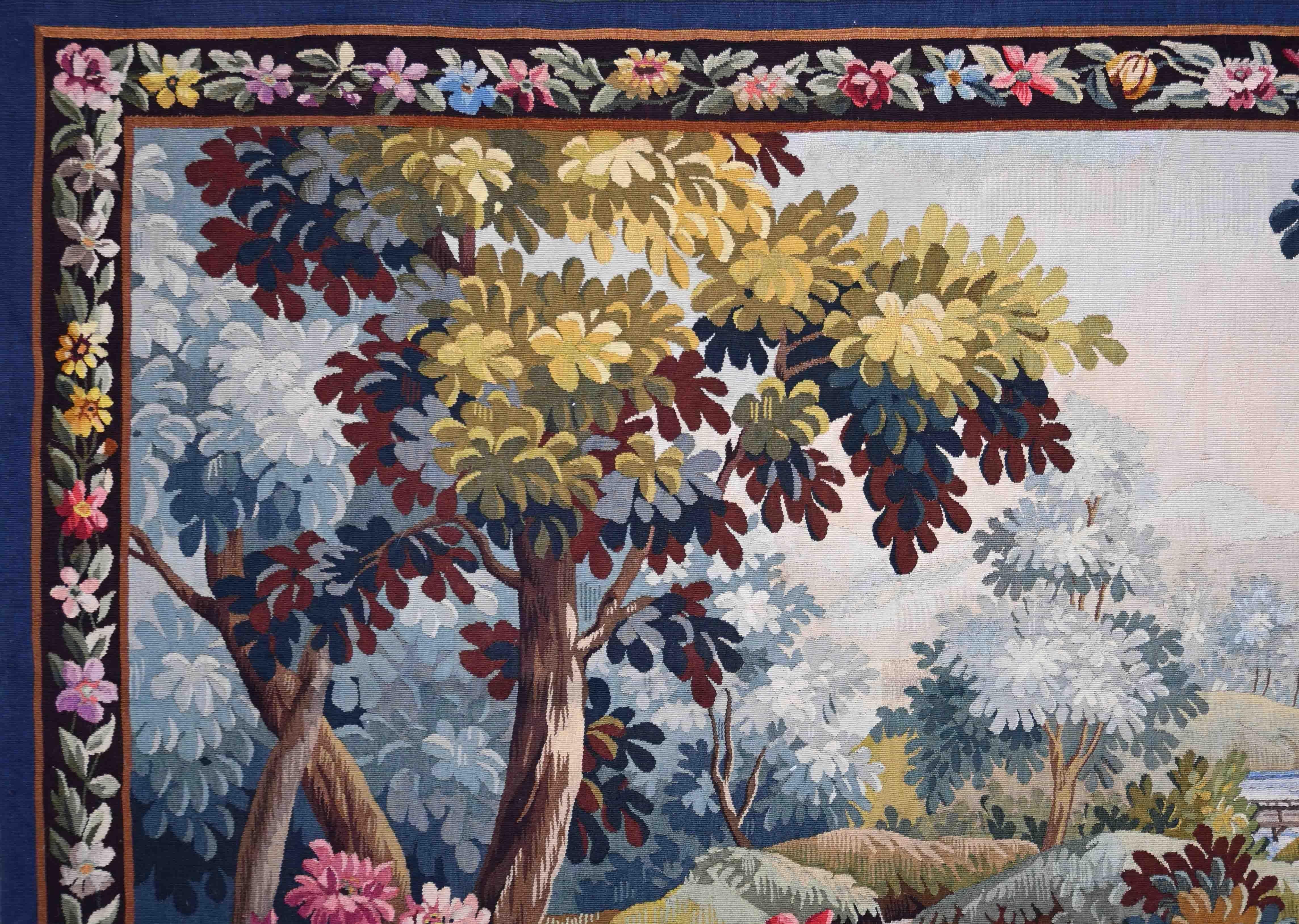 Verdure Le Chemin, Tapiz de la Fábrica de Aubusson - Firmado, Bolduc - 190lx110h - No. 1514

Tejedora: Aubusson Manufacture
Época: siglo XIX
Estilo: Greenery
Estado: Perfecto estado
Material: Lana y seda
Anchura: 190 cm
Altura: 110 cm
Profundidad: