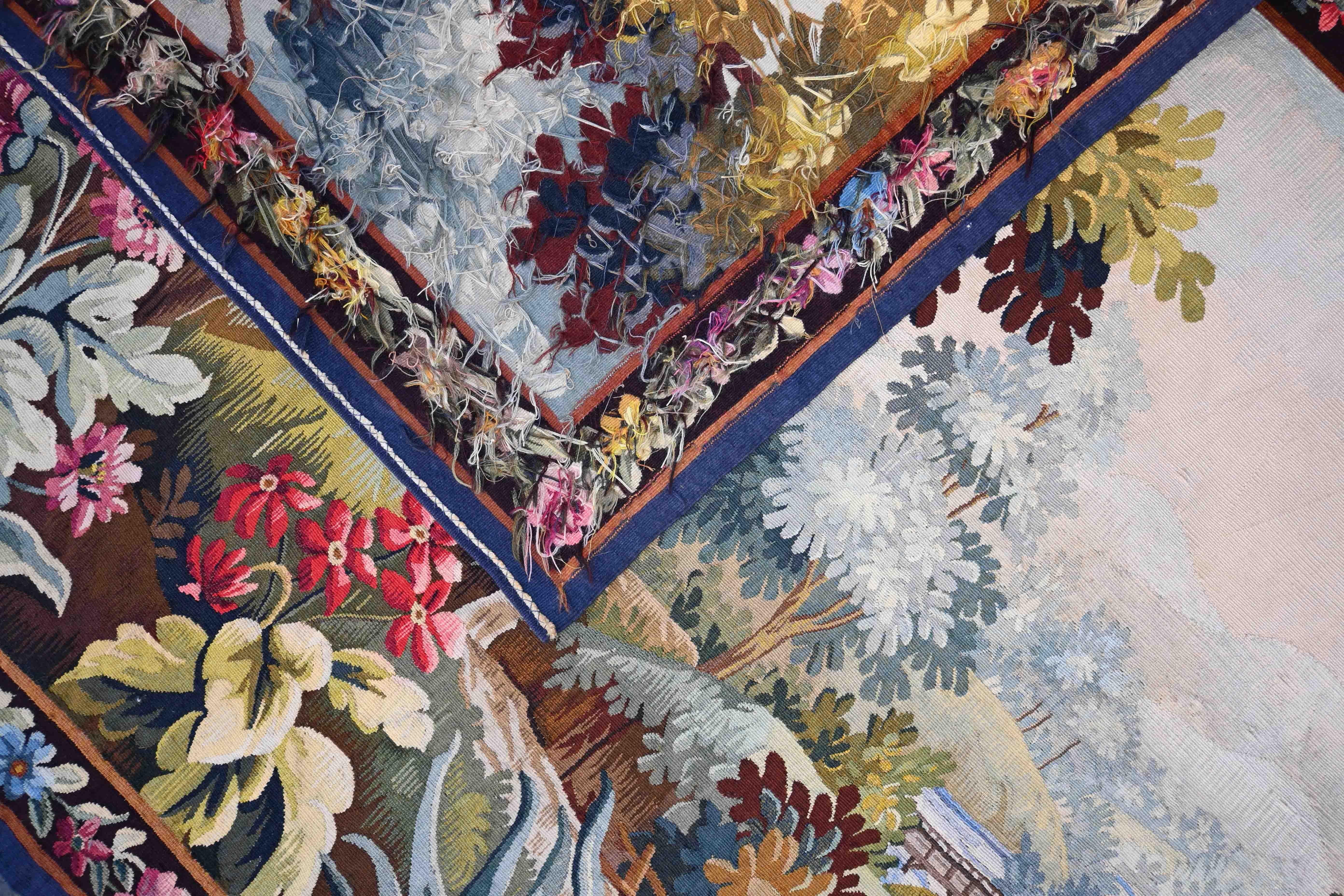 Verdure le chemin, Tapiz francés de vegetación de Manufacture Aubusson - N° 1514 siglo XIX en venta