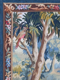 “verdure” Tapestry – Aubusson Manufactory, 19th – Limited Edition - No. 1638