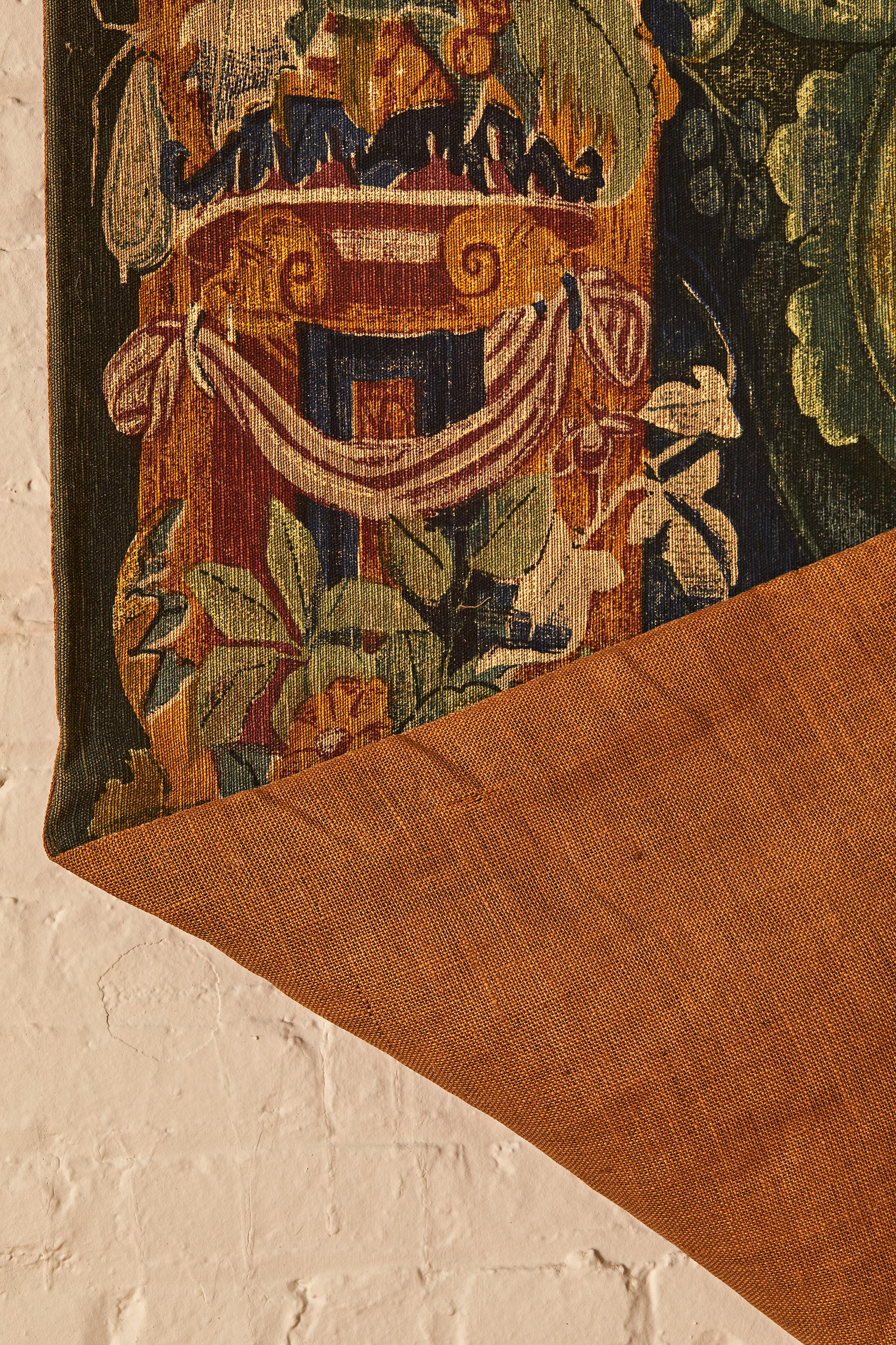 Cotton Verdure Tapestry in the Manner of D'art De Rambouillet Ateliers
