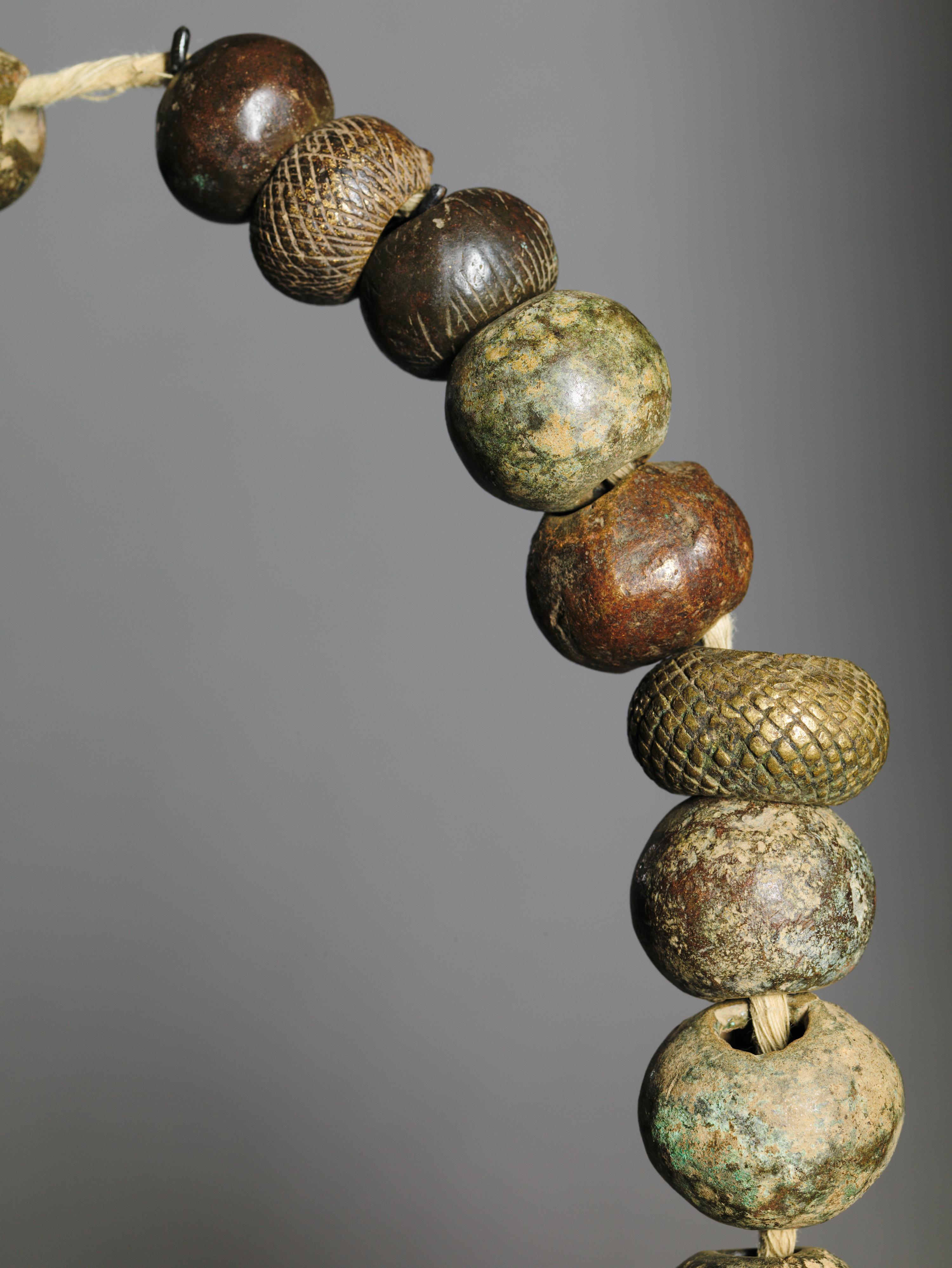 20th Century Vere People, Nigeria-Cameroon, Cast Brass Necklaces or Waist Beads Collection