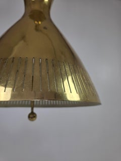 Vereinigte Werkstätte Brass Height-Adjustable Pendant Light, Germany, 1960s
